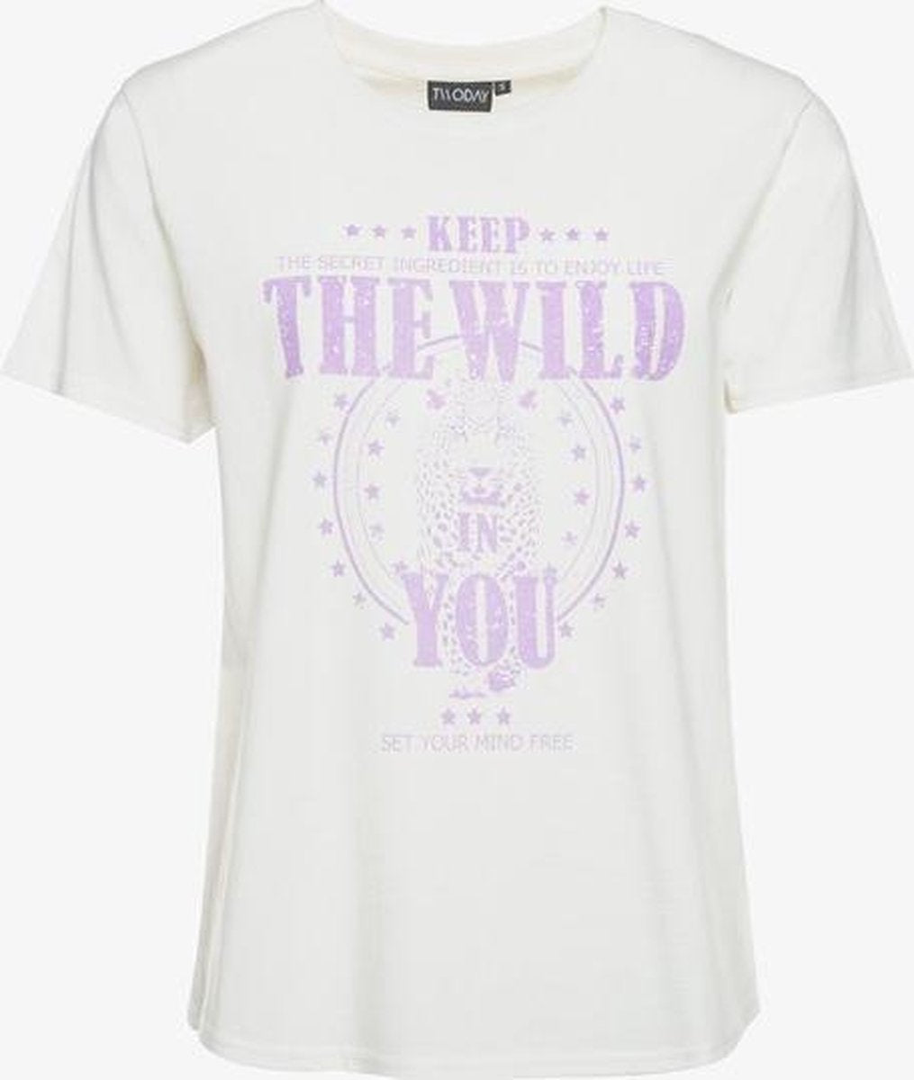 TwoDay dames T-shirt - Wit - Maat XL