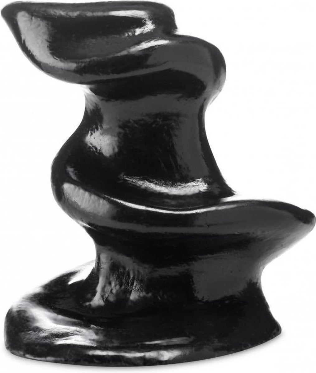 XXLTOYS - Firmin - Plug - inbrenglengte 12 X 13 cm - Black - Schroef Buttplug - Echte unieke Anale plug - Made in Europe