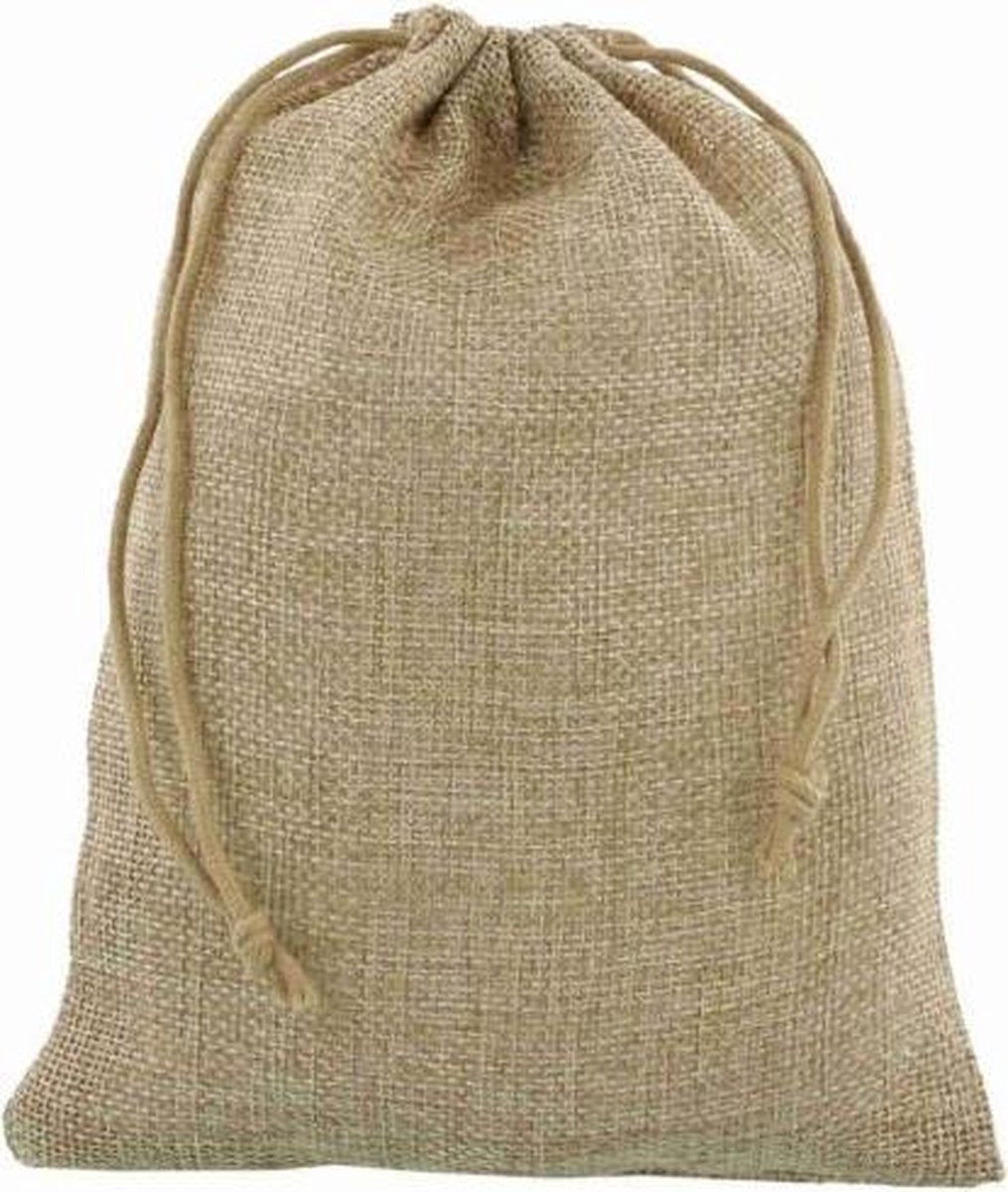10 Stuks Jute Zakjes 15x20cm