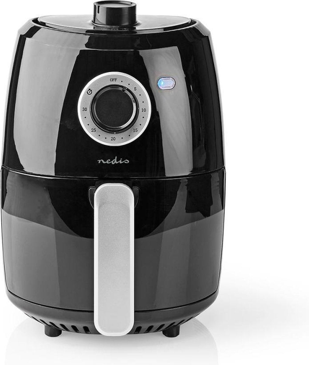 Heteluchtfriteuse | 2.4 l | Tijdschakelaar: 30 min | Analoog | Zwart/Aluminium