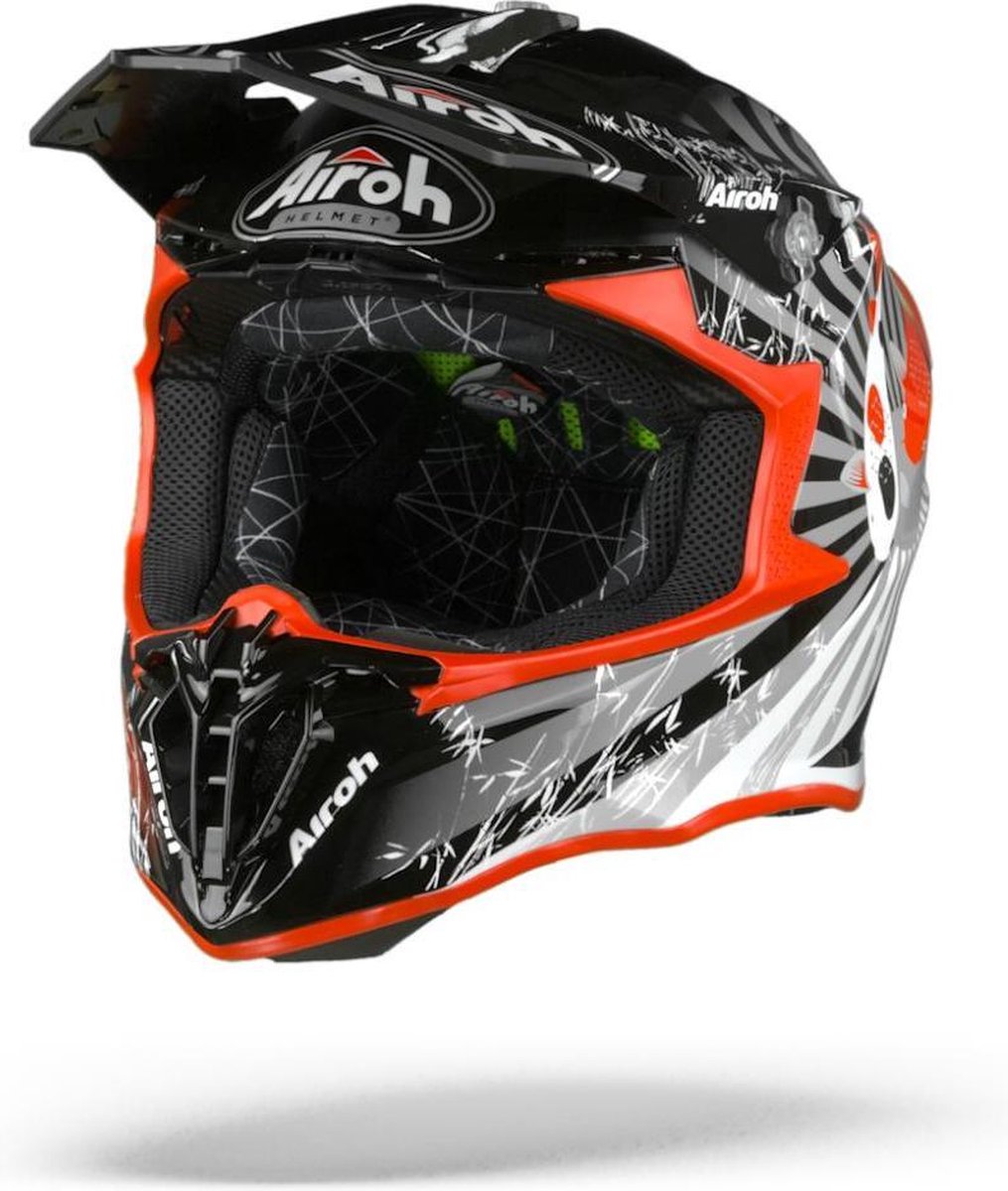 Airoh Twist 2.0 Katana Rood Gloss Crosshelm - Motorhelm - Maat S