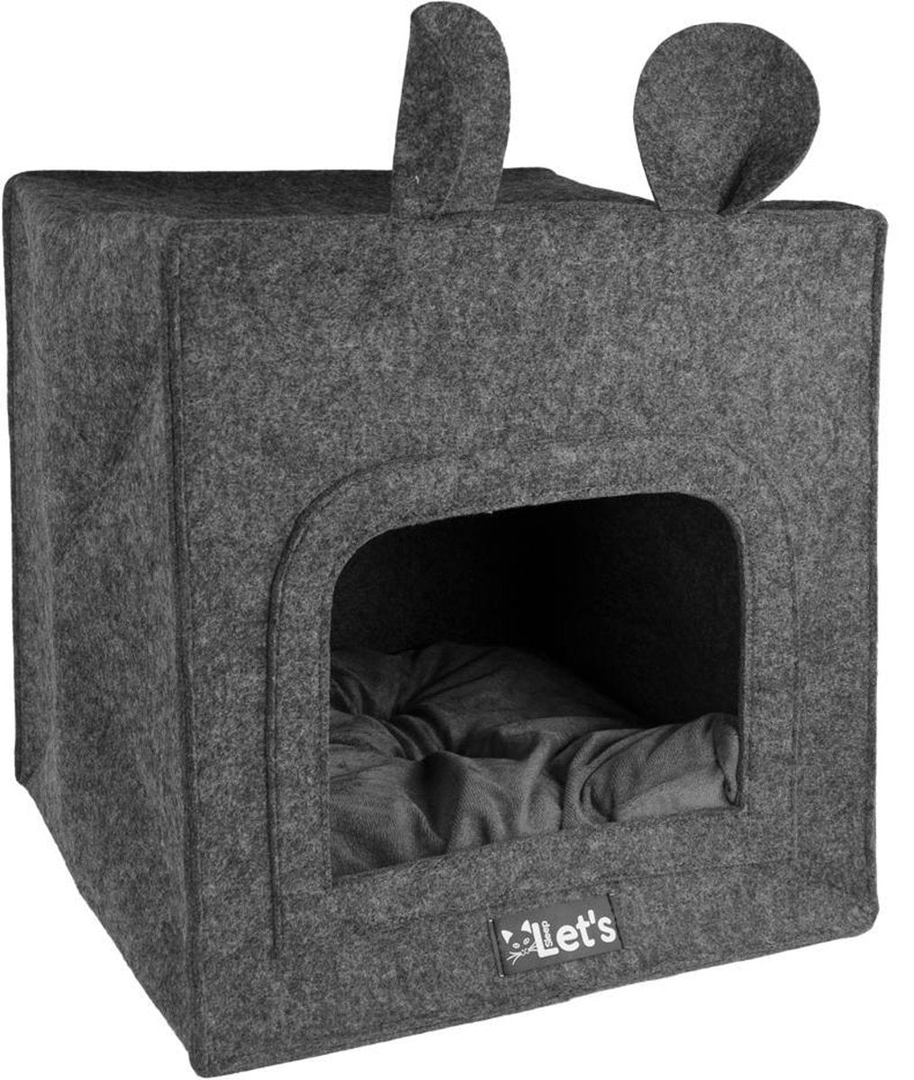 Let's Sleep Pet Cave Chunk - Antraciet