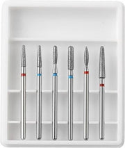 Keramische Frees - Nagel Frees - Keramische nagelboortjes - Pedicure en Manicure - Nagelfrees Bitje - Nagelboortjes - Keramische Nail Boren Set - Wit - 6 Stuks (5)