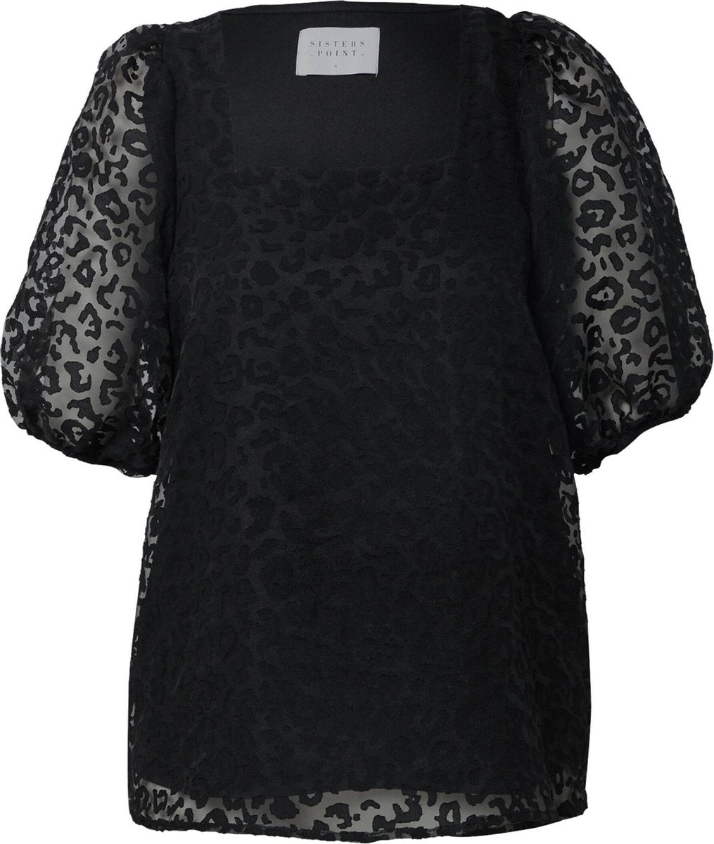 Sisters Point blouse mela Zwart-S