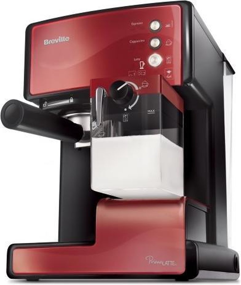 Breville PrimaLATTE Vrijstaand Combinatiekoffiemachine 1.5l 8kopjes Zwart