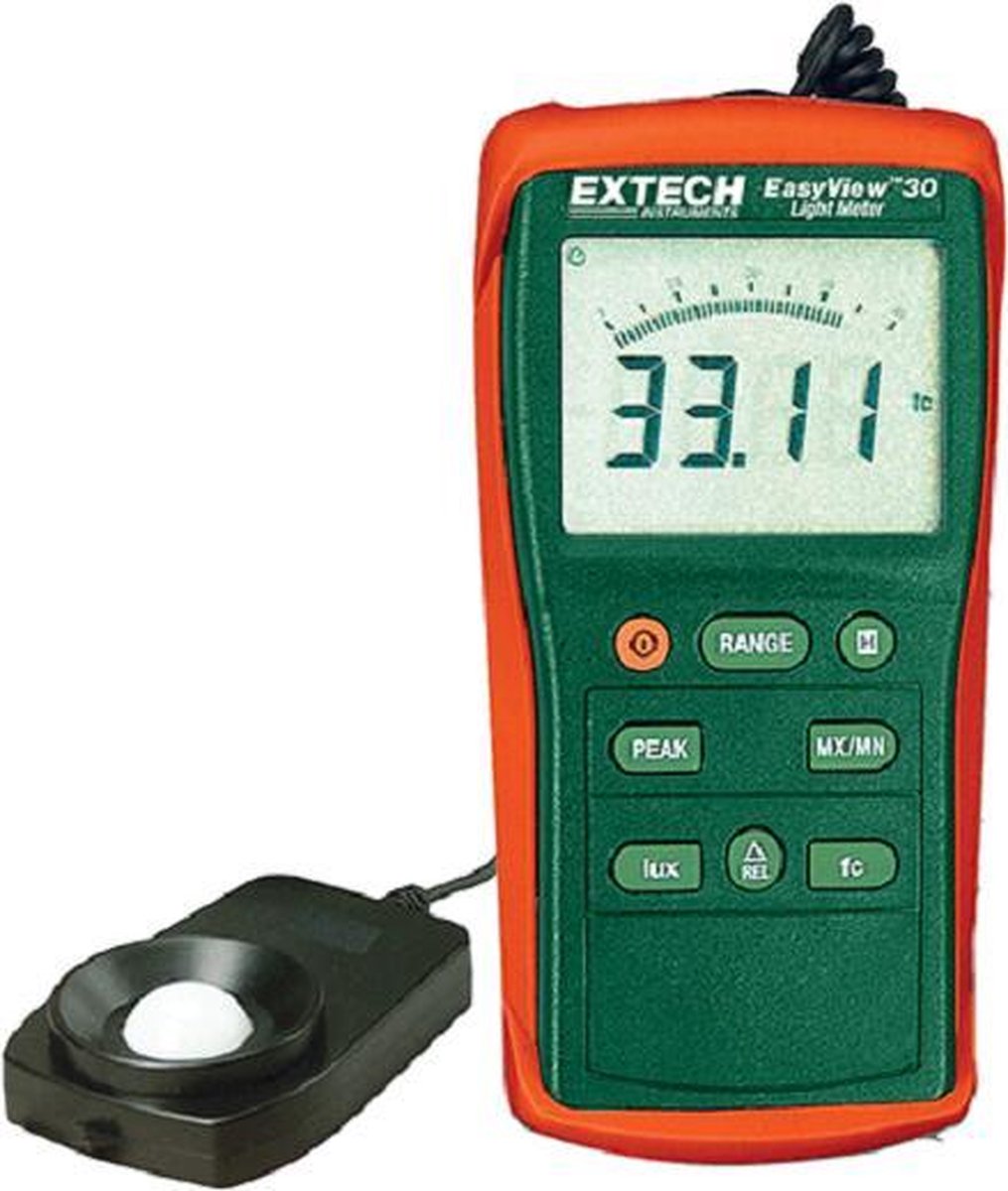 EXTECH EA30: EasyView™ breed scala lichtmeter