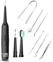UR Teeth Elektrtische Tandsteen Verwijderaar - Tandplak Remover - Tandartshaakje - Inclusief Tandarts set - Extra Opzetstuk - Professionele Mondverzorging - Zwart