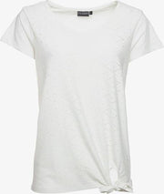 TwoDay geknoopt dames T-shirt - Wit - Maat M