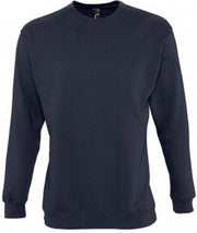 SOLS Heren Supreme Plain Cotton Rich Sweatshirt (Marine)