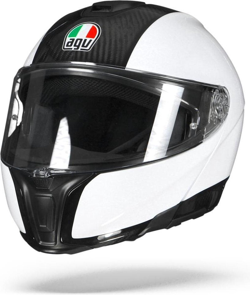 Agv Sportmodular Wit Systeemhelm - Motorhelm - Maat XS