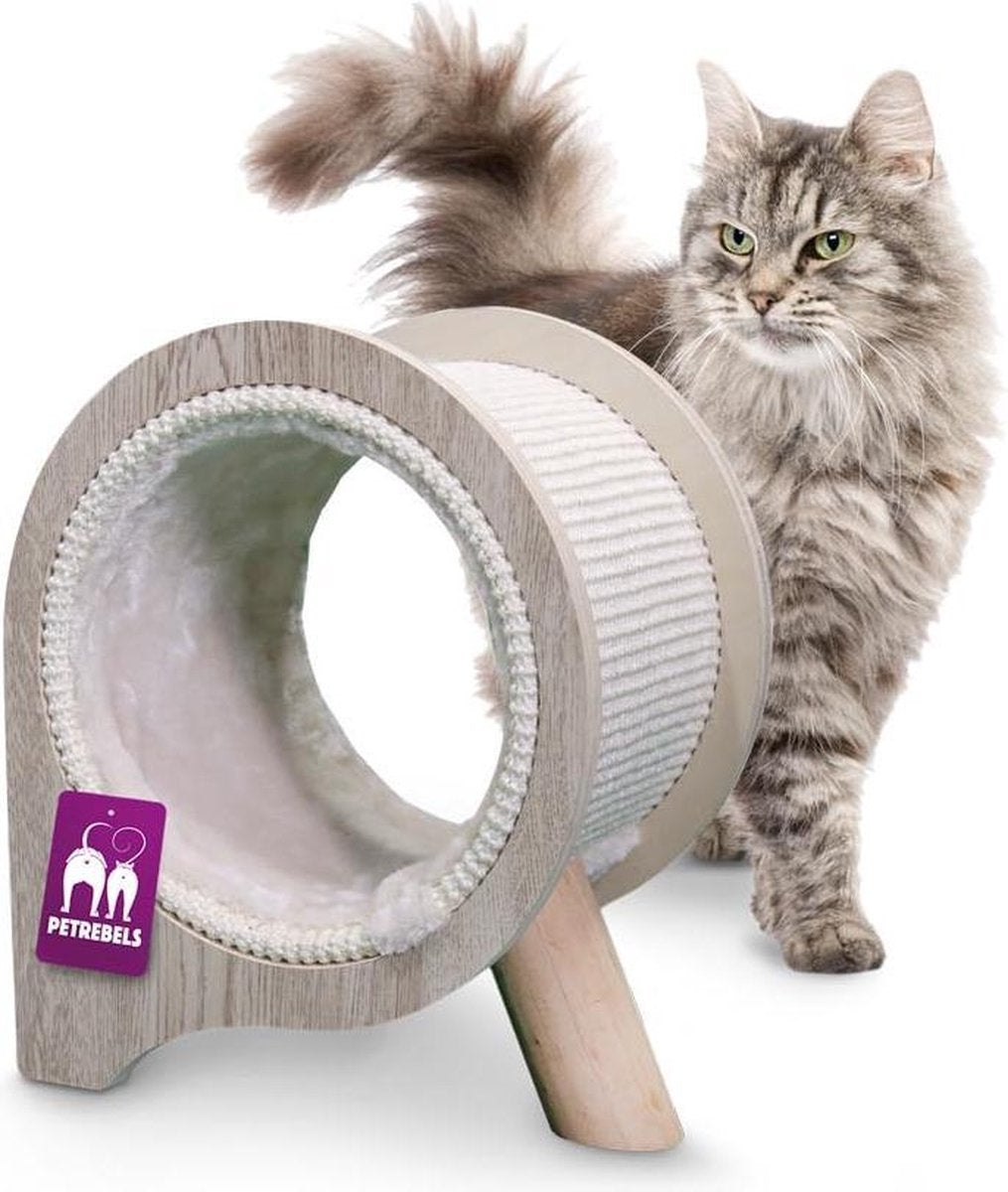 Petrebels San Diego 38 krabpaal - Creme - voor kleine katten