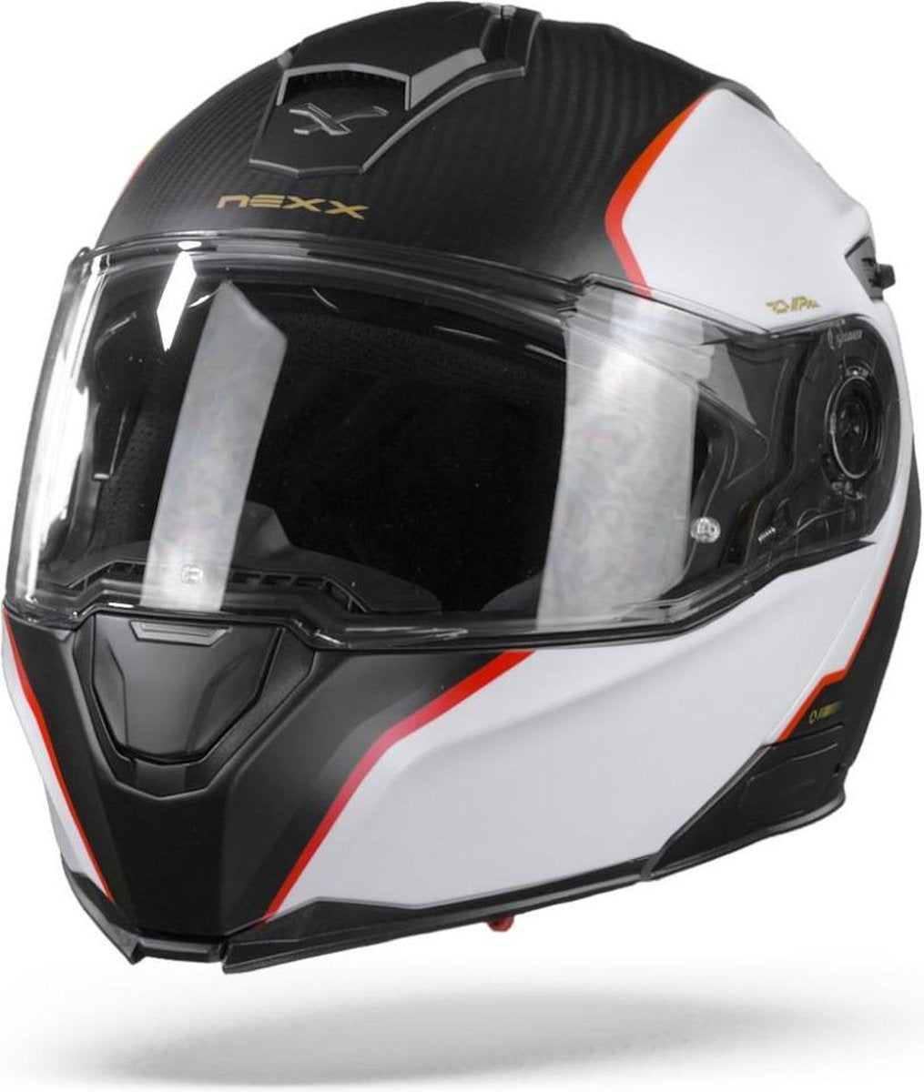 Nexx X.Vilitur Hyper-X White Red Matt  Systeemhelm - Motorhelm - Maat XXL