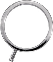 34mm Solid Metal Cock Ring - Electric Stim Device - silver - Discreet verpakt en bezorgd