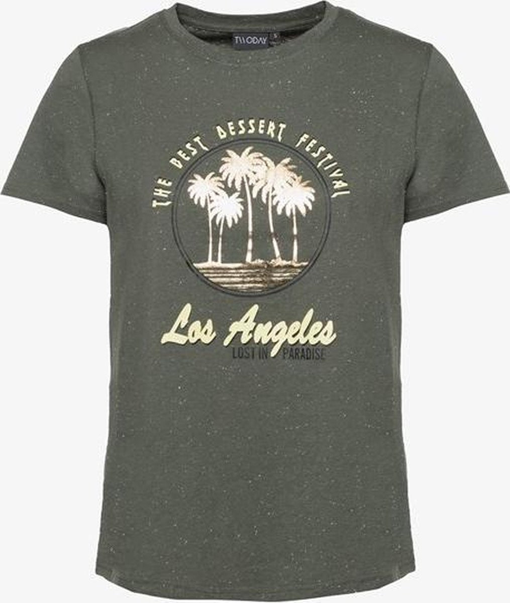 TwoDay dames T-shirt - Groen - Maat M