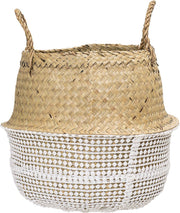 Bloomingville - Mand Zeegras 35xH30 cm Naturel Wit