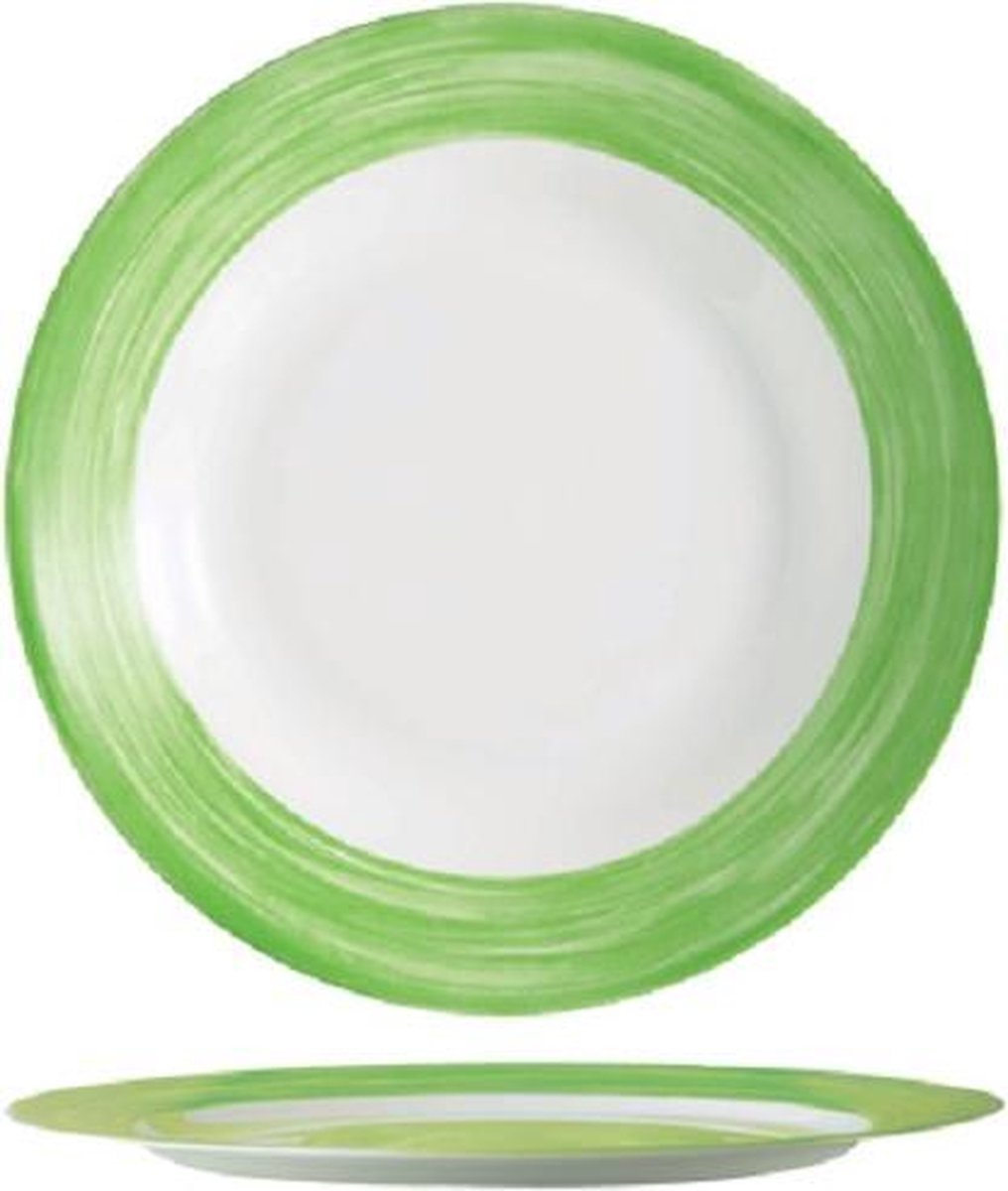 Arcoroc Brush - Dinerborden - Groen - 23
