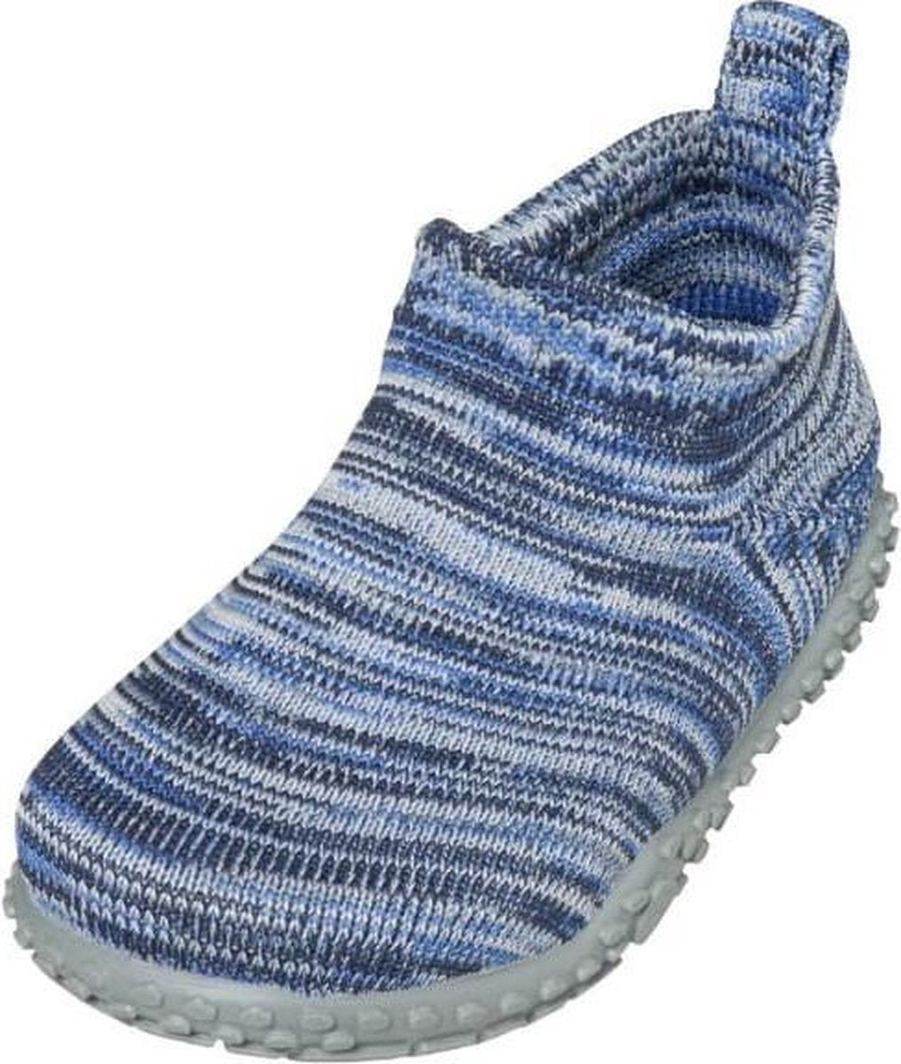 Playshoes Pantoffels Gebreid Junior Blauw Maat 22/23