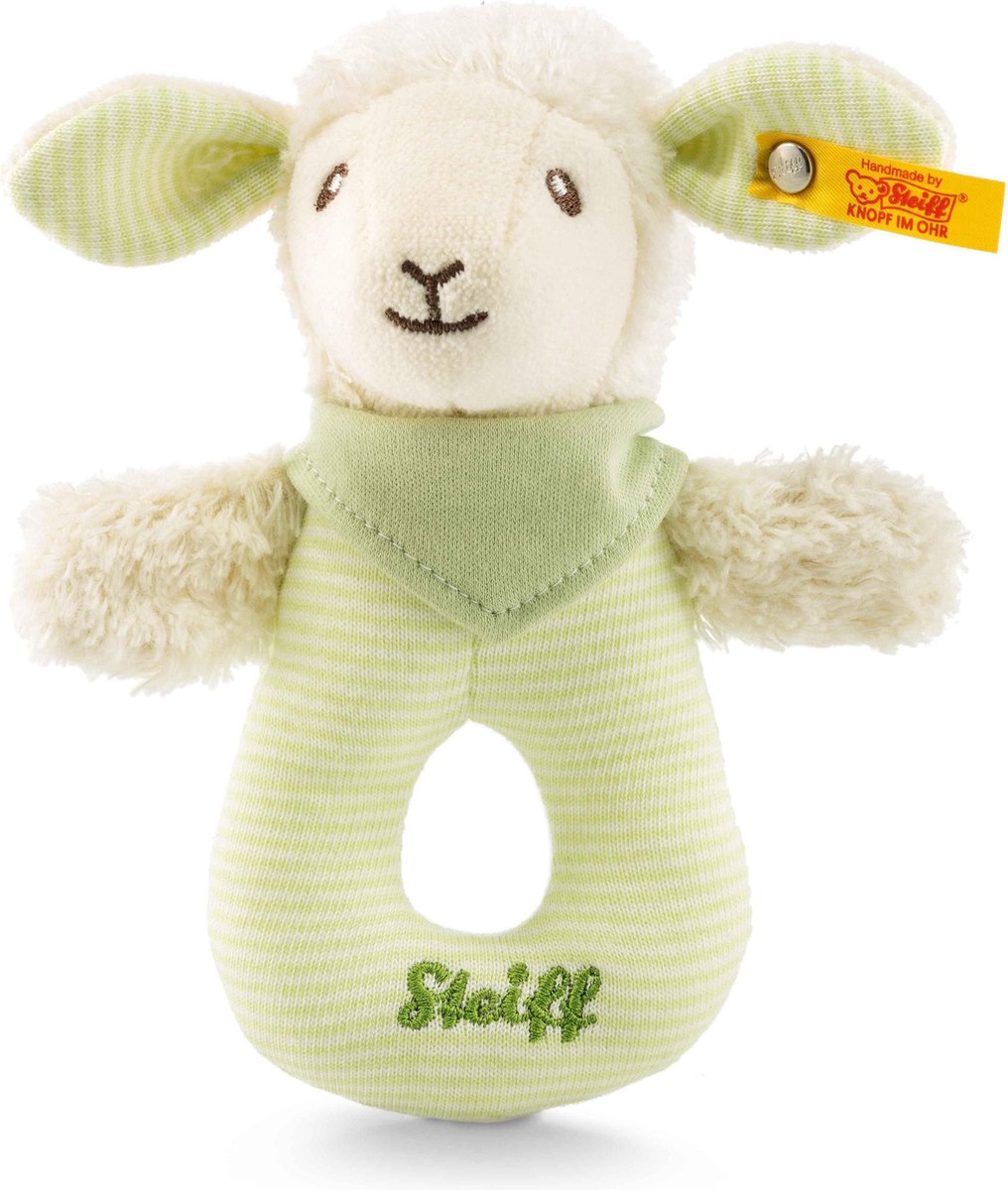 Steiff EAN 237928 LENNY LAM BABY GRIJPRING - RAMMELAAR