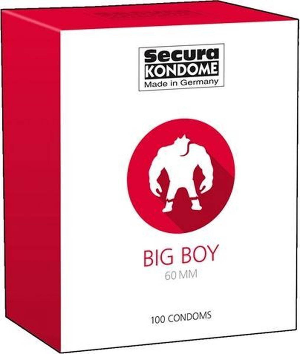 Big Boy Condoms - 100 Stuks - Drogisterij - Condooms - Transparant - Discreet verpakt en bezorgd