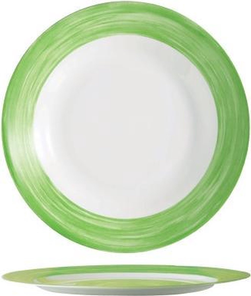 Brush Dinerbord - Groen - Ø 23