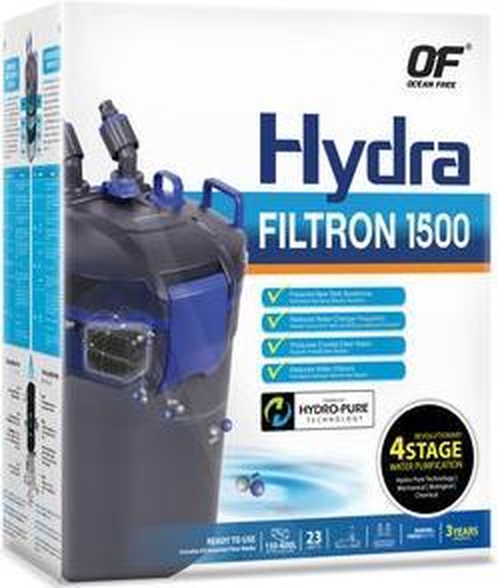 Hydra Filtron 1500 Ocean Free buitenfilter aquarium 150-600 liter