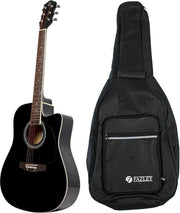 Fazley W50CBK akoestische westerngitaar zwart + gigbag