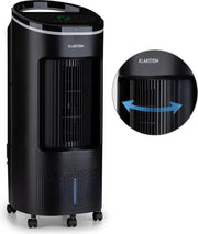 Klarstein IceWind Plus 4-in-1 luchtkoeler ventilator luchtbevochtiger luchtreiniger 330 m³/h-49 watt-7 liter-4 snelheden-3 modi-oscillatie-ionisator-timer-afstandsbediening-mobiel