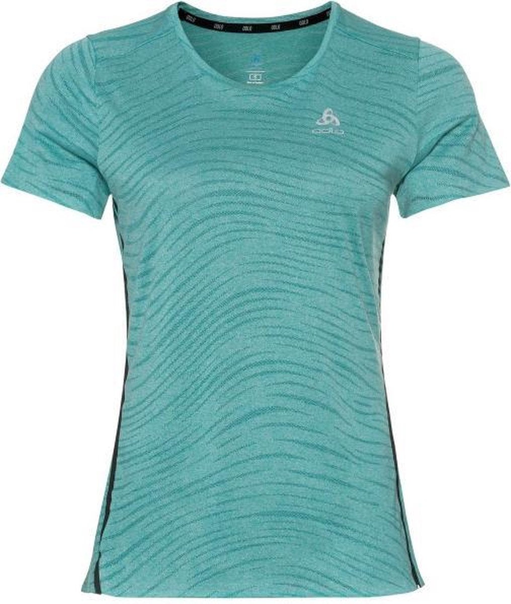 ODLO Zeroweight Crew Neck Shirt Dames - groen - maat M