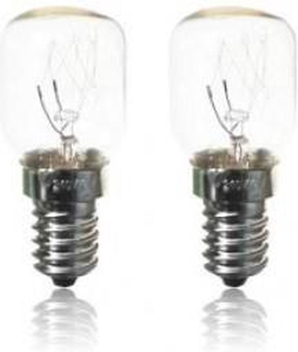 Koelkastlamp 15W E14  blister 2 stuks