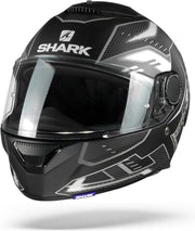 Shark Spartan 1.2 Antheon Mat Zwart Wit Zwart Kwk Integraalhelm - Motorhelm - Maat L