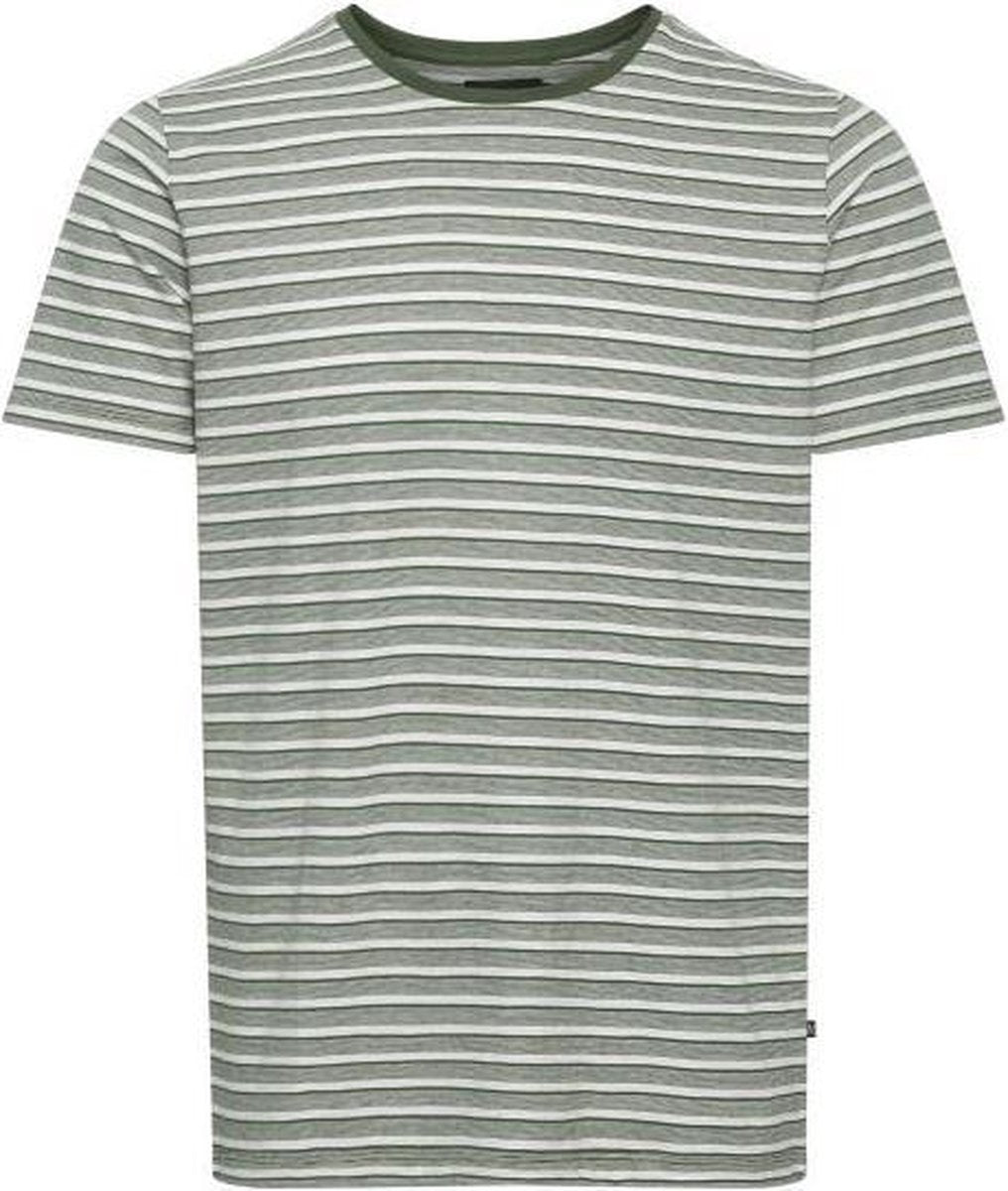 Matinique T-shirt Jermane Streep Olijf Groen (30205254 - 190515)