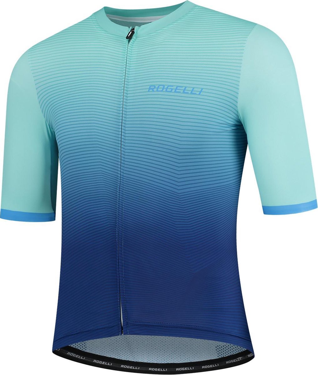 Rogelli Wielershirt KM Valor Heren - Blauw - Maat XL