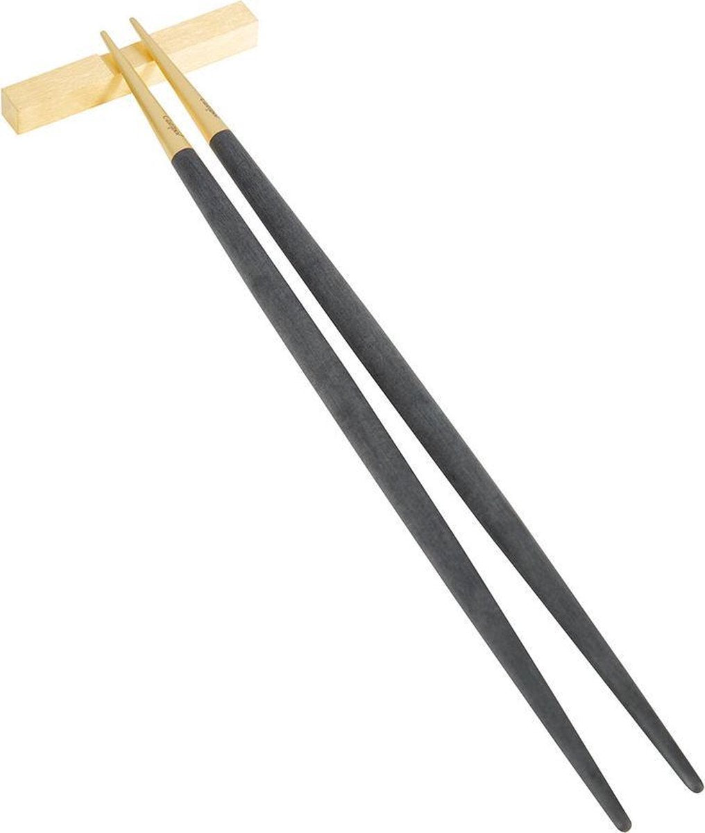 Goa - Zwart/Goud - Eetstokjes // Cutipol  (6 paar)