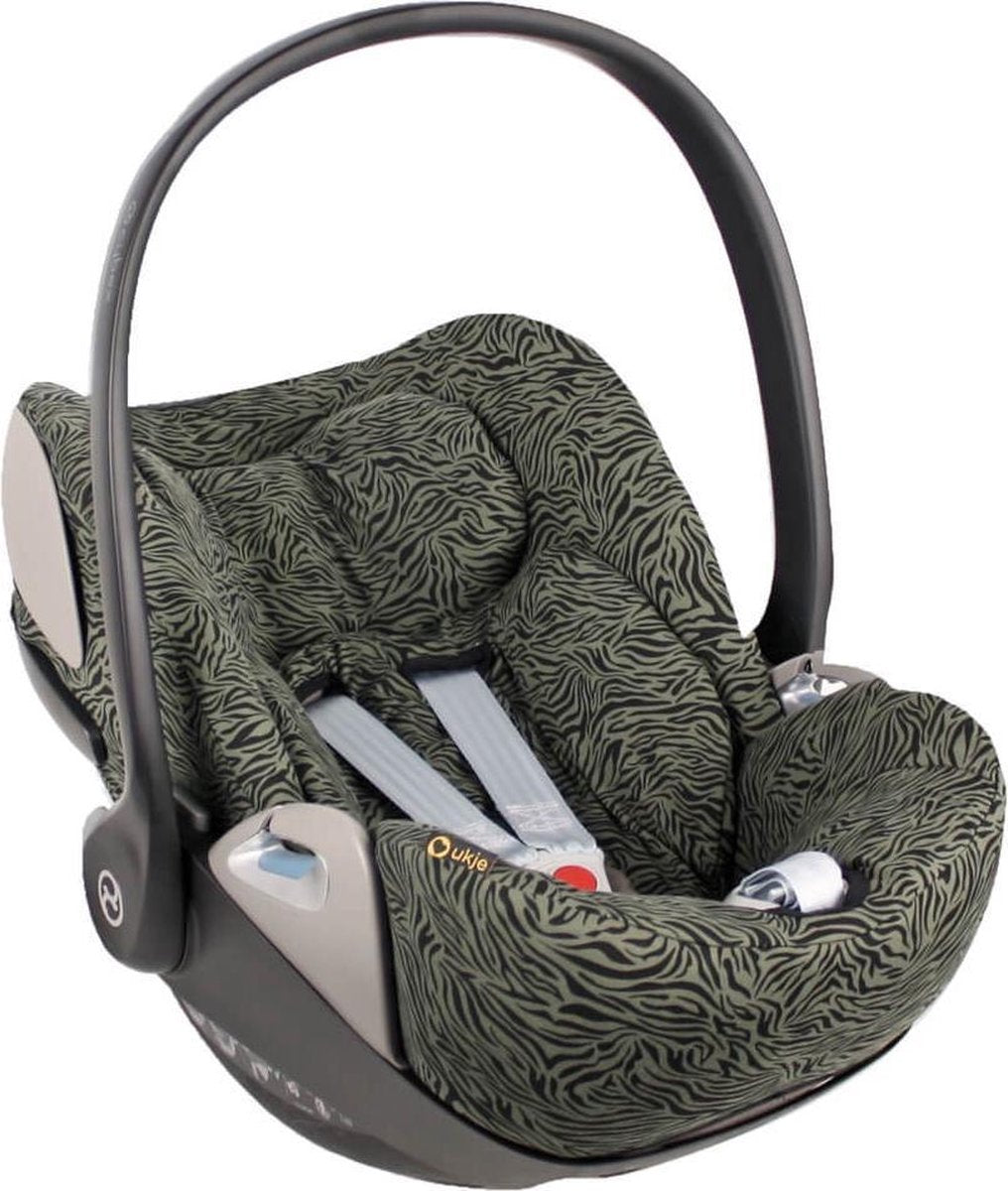 Ukje Cybex Cloud Z hoes - Perfecte pasvorm - Groen Zebra