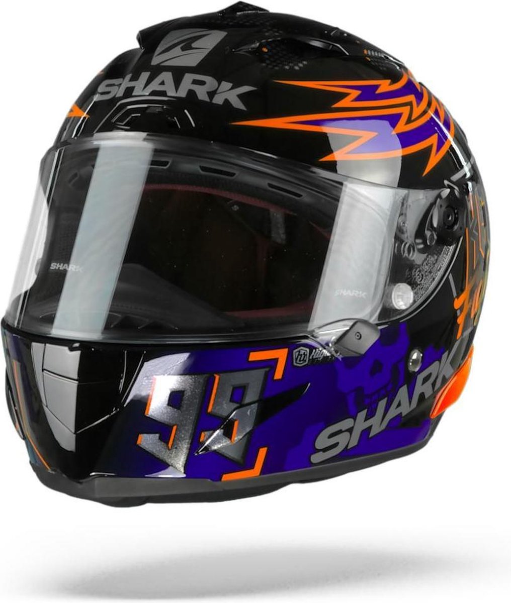SHARK RACE-R PRO LORENZO CATALUNYA GP 2019 ZWART ROOD BLAUW KRB INTEGRAALHELM M