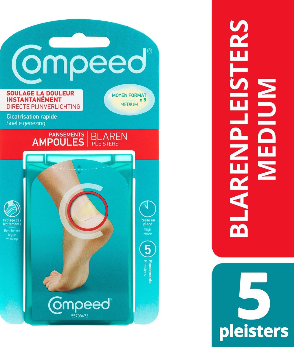 Compeed blaren medium 5 stuks