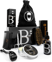 LB Products - Baardverzorging set - Baard roller - Zwart - Baardolie - Baard balsem - 50 gr