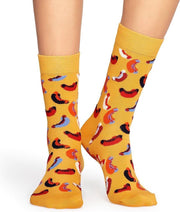 Happy Socks Hot Dog Junkfood Sokken - Geel - Maat 36-40