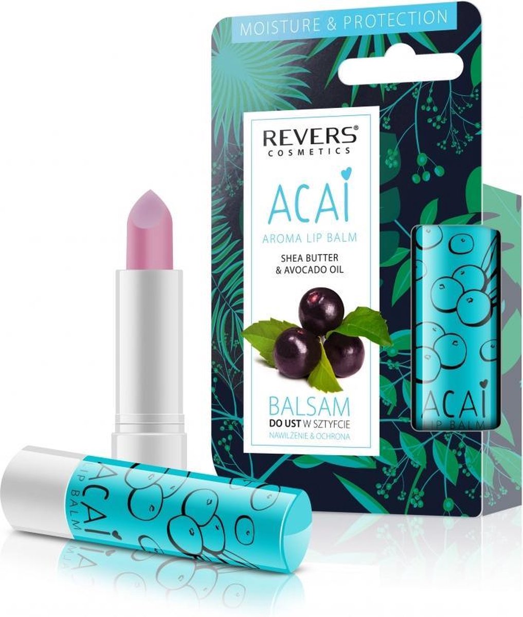 REVERS® Aroma Lip Balm Shea Butter And Avocado Oil #Acai