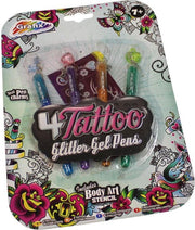 4 Tattoo Glitter Gel Pennen