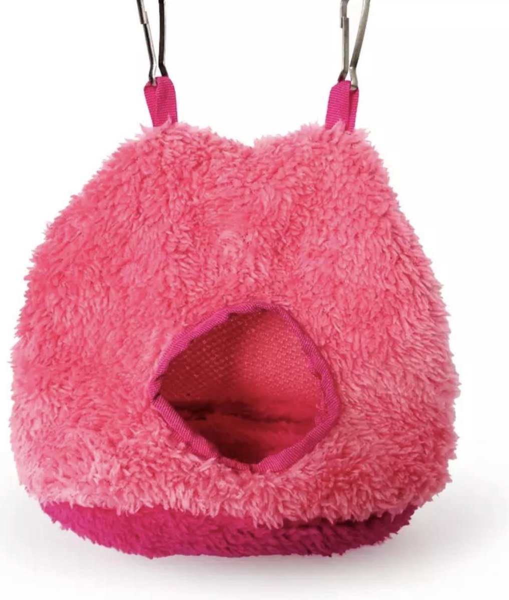 Vogelhuisje -  Fleece Slaapzak - Roze - Vogels/Parkieren/Agapornissen