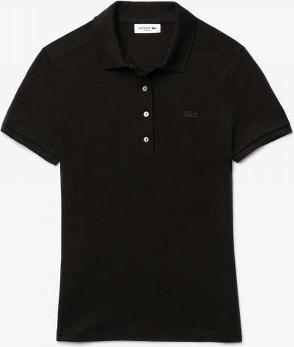 Lacoste Dames Poloshirt - Black - Maat 36