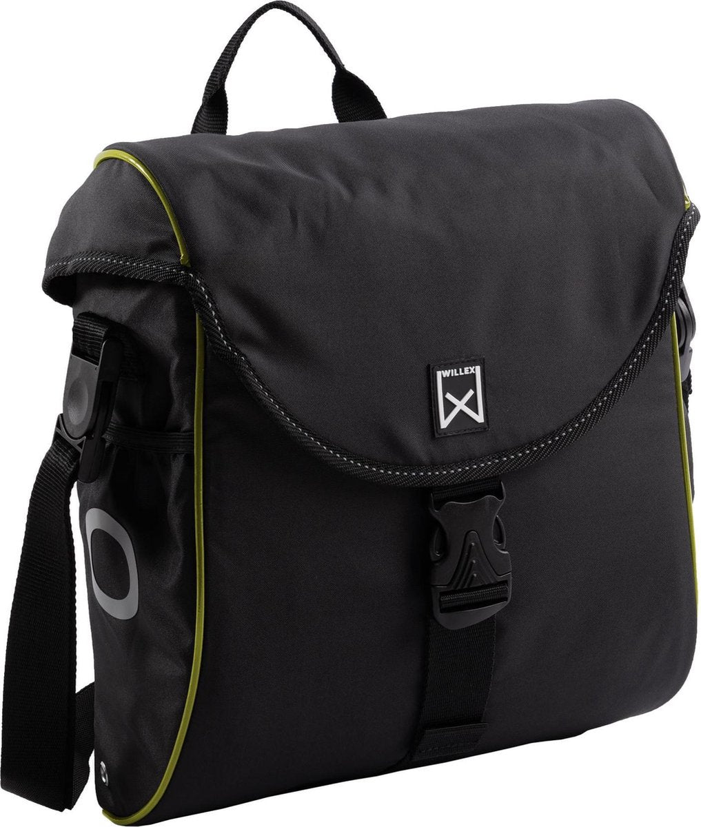 Willex 300 S Enkele Fietstas - 12 liter - Zwart/Geel