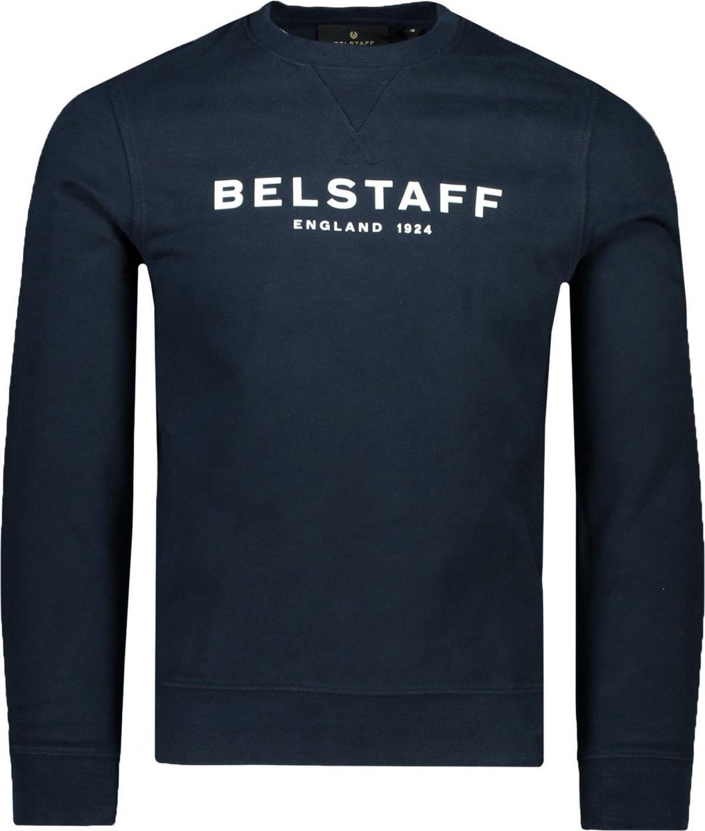 Belstaff Sweater Blauw Normaal - Maat XL - Heren - Herfst/Winter Collectie - Katoen