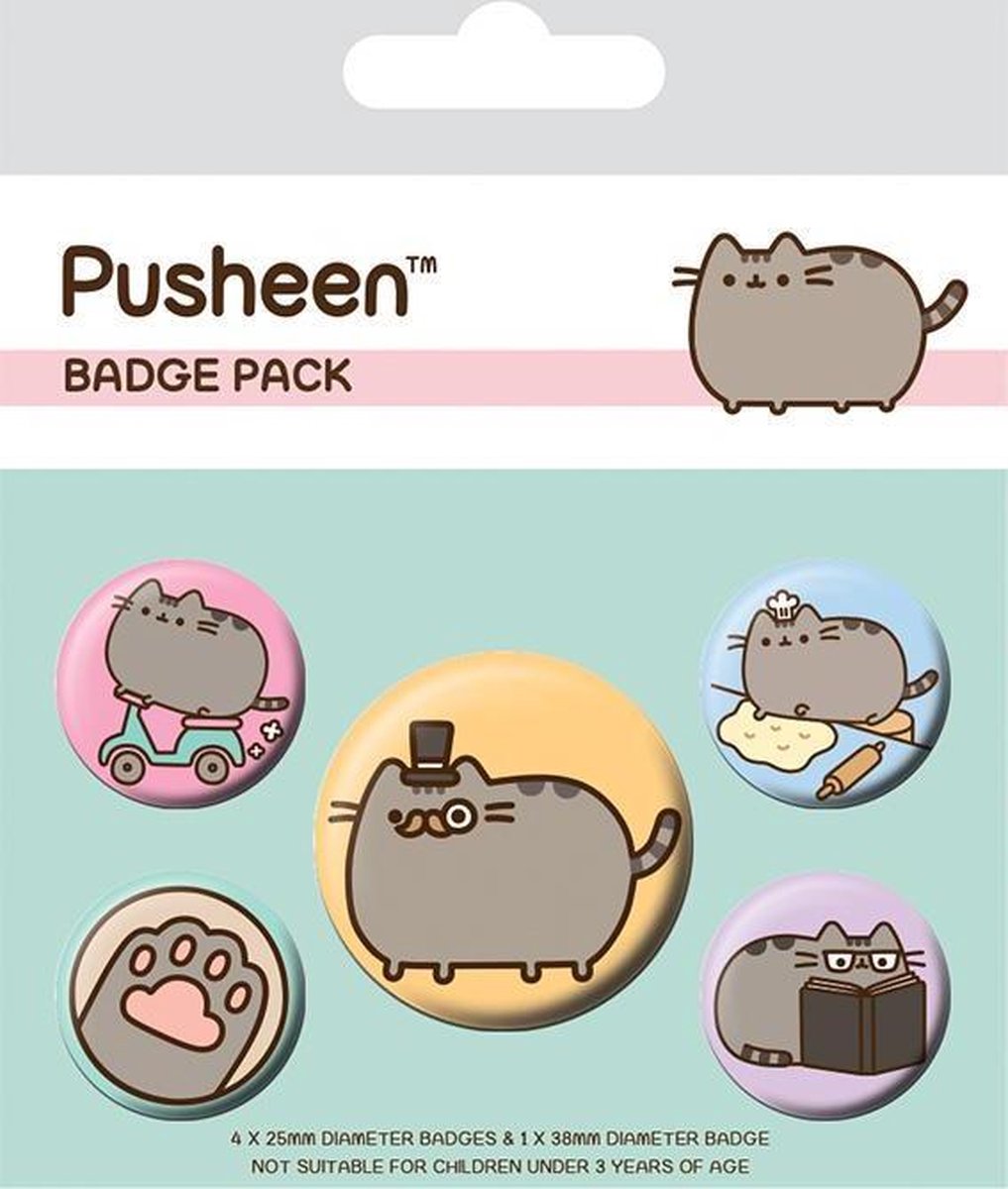 Pusheen Badge Pack (set of 5)