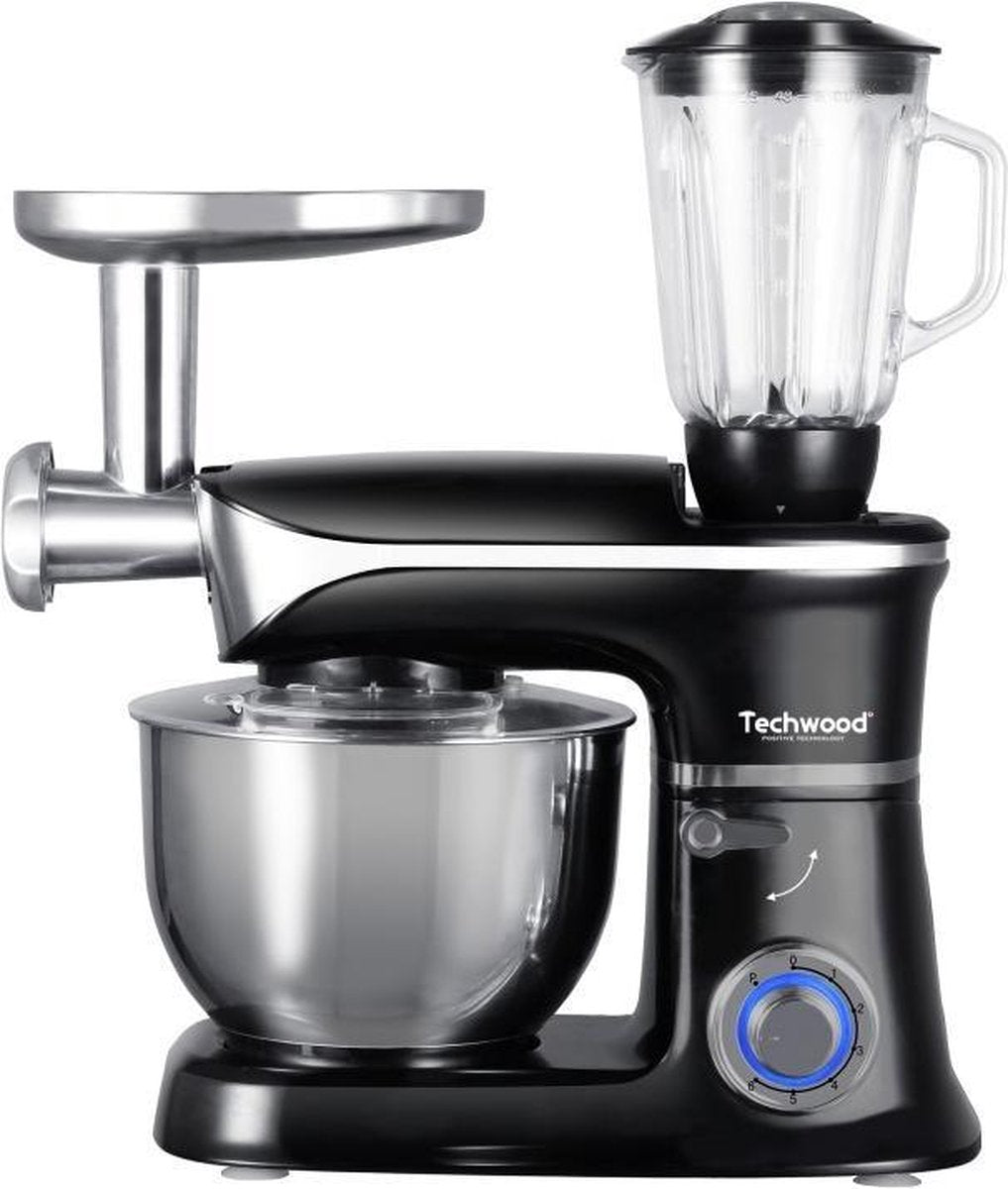 Techwood - Keukenmachine TRP-1366 – 3-in-1 - Blender – Vleesmolen