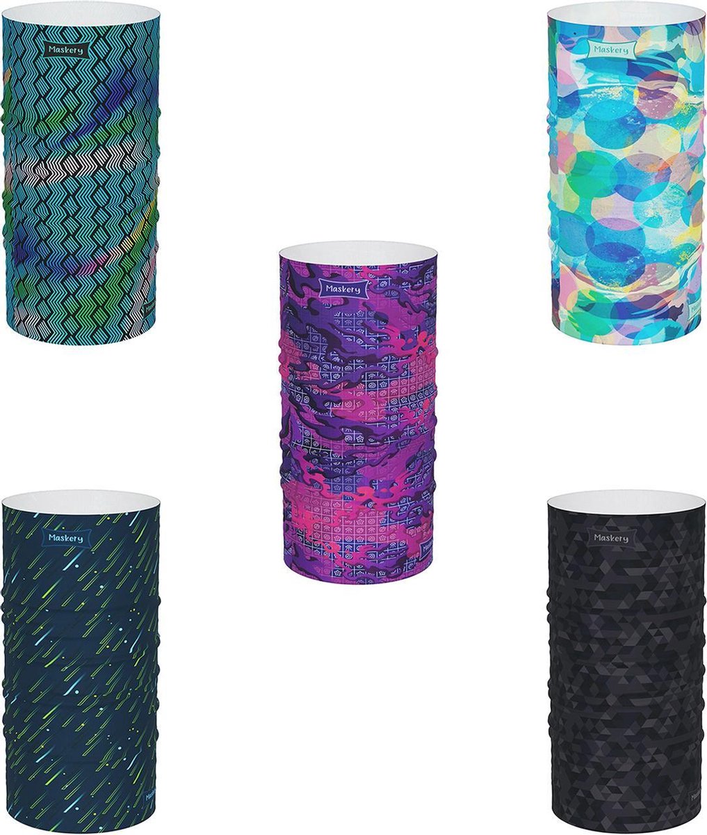 Maskery Nekwarmer Toekomstige serie - 5 Stuks