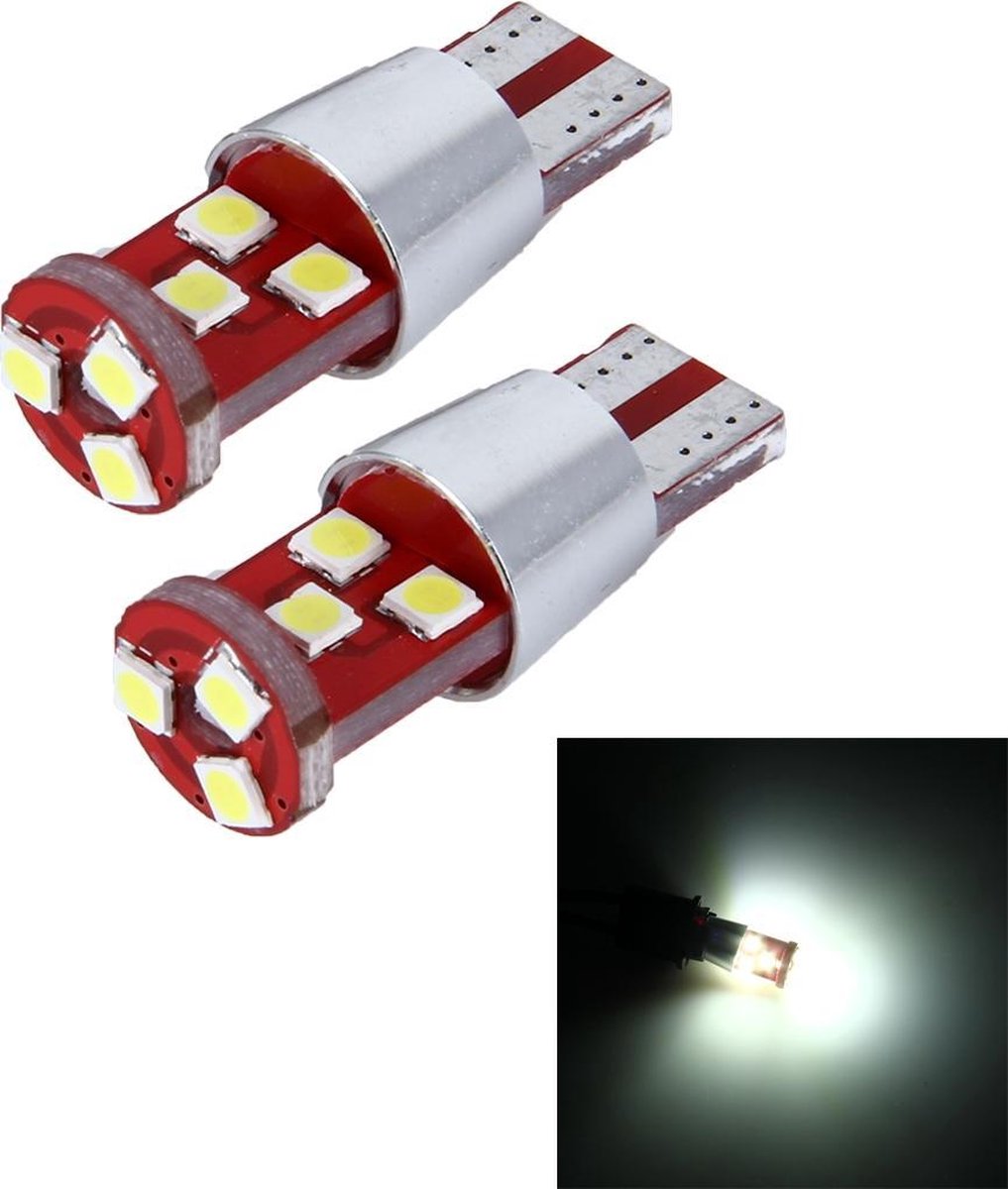 2 STKS T10 2.5W 200 LM 6000K 9 SMD-3030 LED Auto-opruimingslichten Lamp