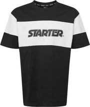 Starter Heren Tshirt -M- Block Jersey Zwart/Wit