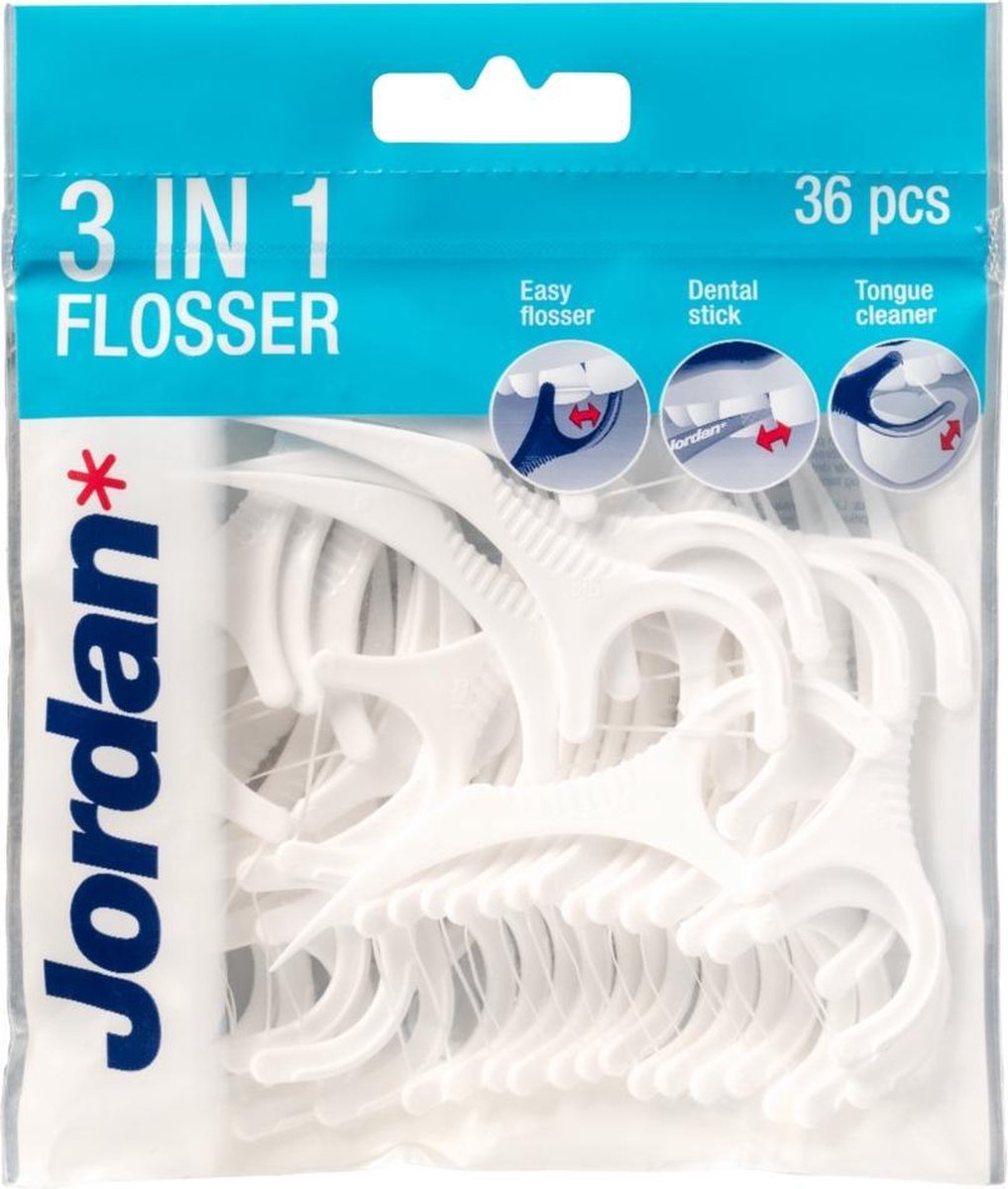 3x Jordan 3-in-1 Flosser 36 stuks